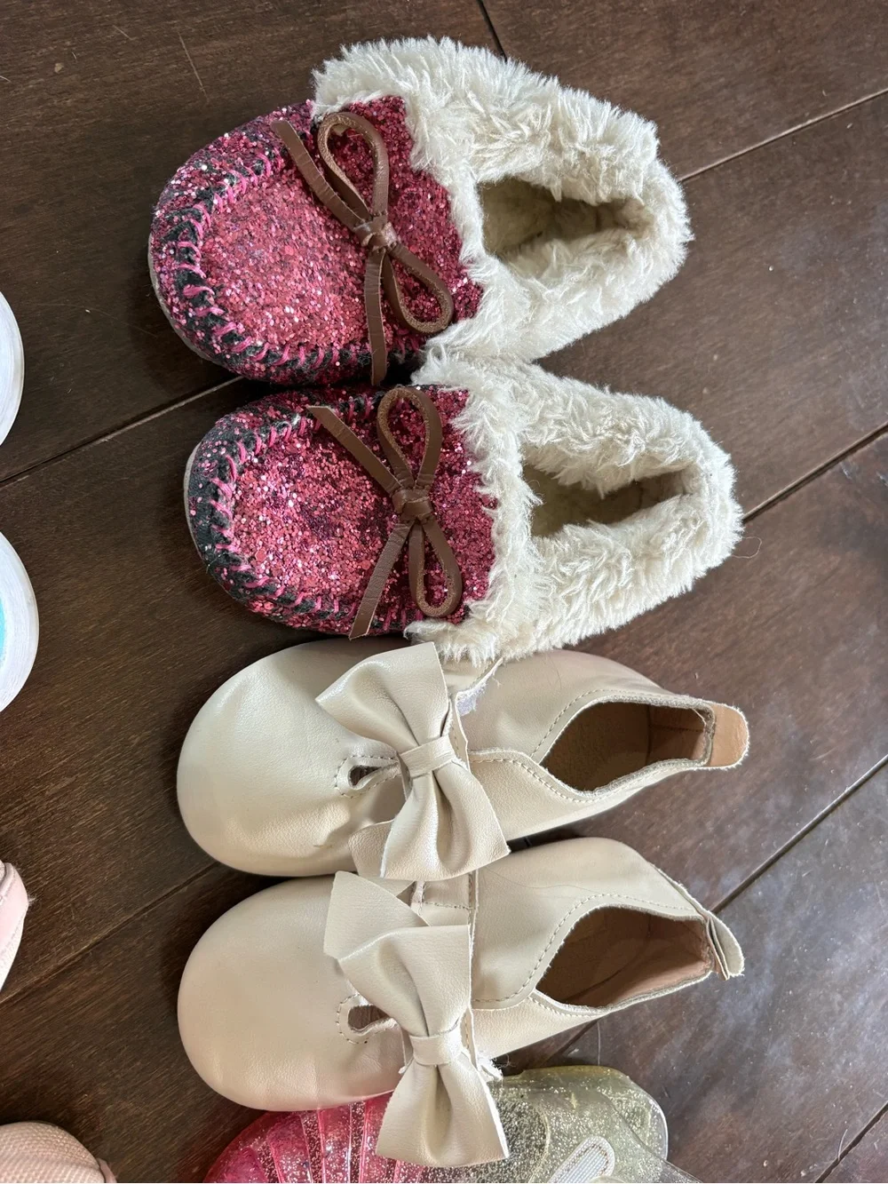 Lot of 8 toddler girl shoes and boots